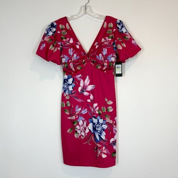 Guess Dress Pink Floral Retro 4 - Picture 11 of 11